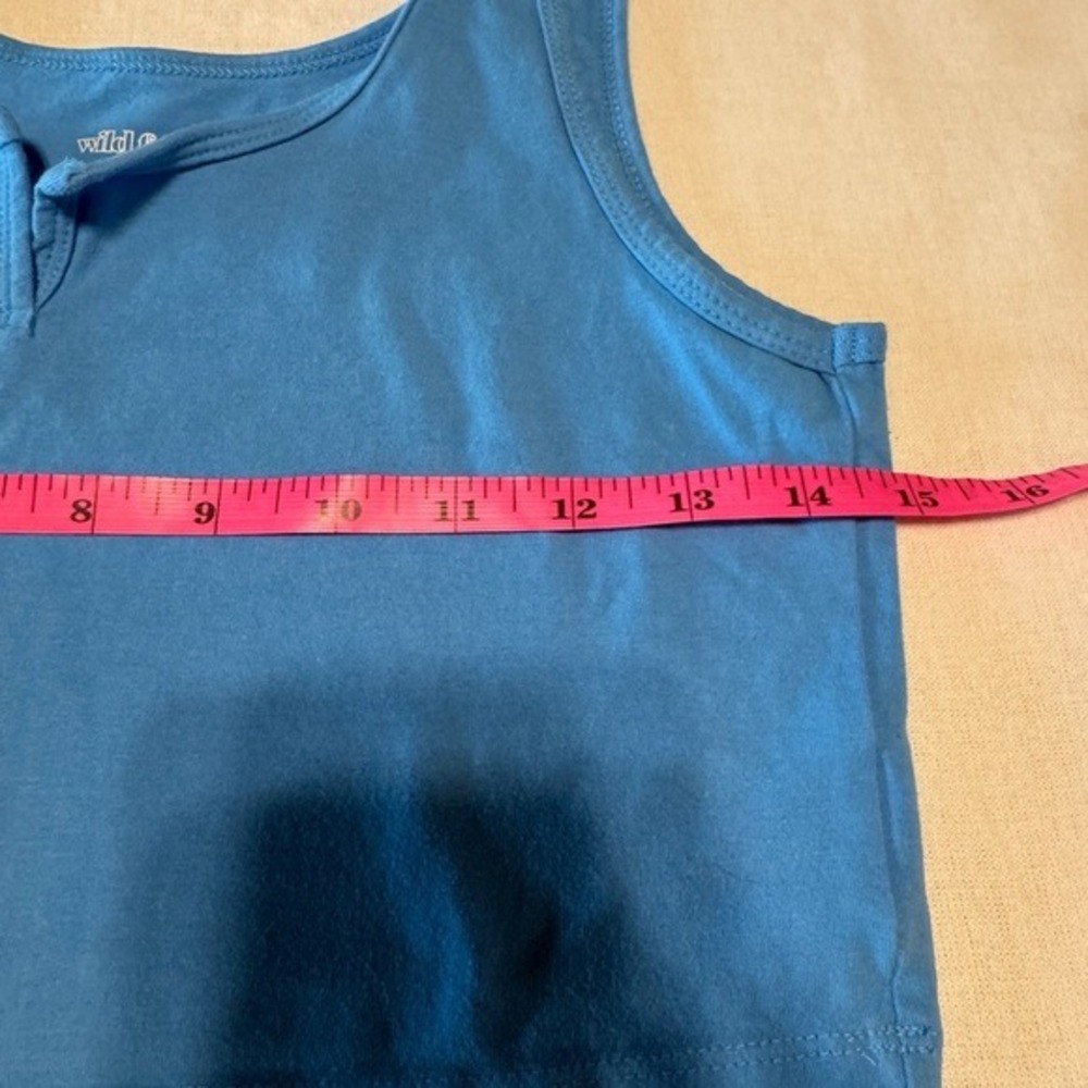 Wild Fable Blue Ribbed Crop Tank Top Women's Size Large‎ - Picture 4 of 7